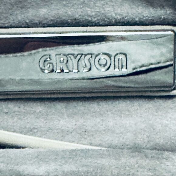 Gryson Thick Glove Leather Crossbody Bag Satchel Taupe - Picture 6 of 6